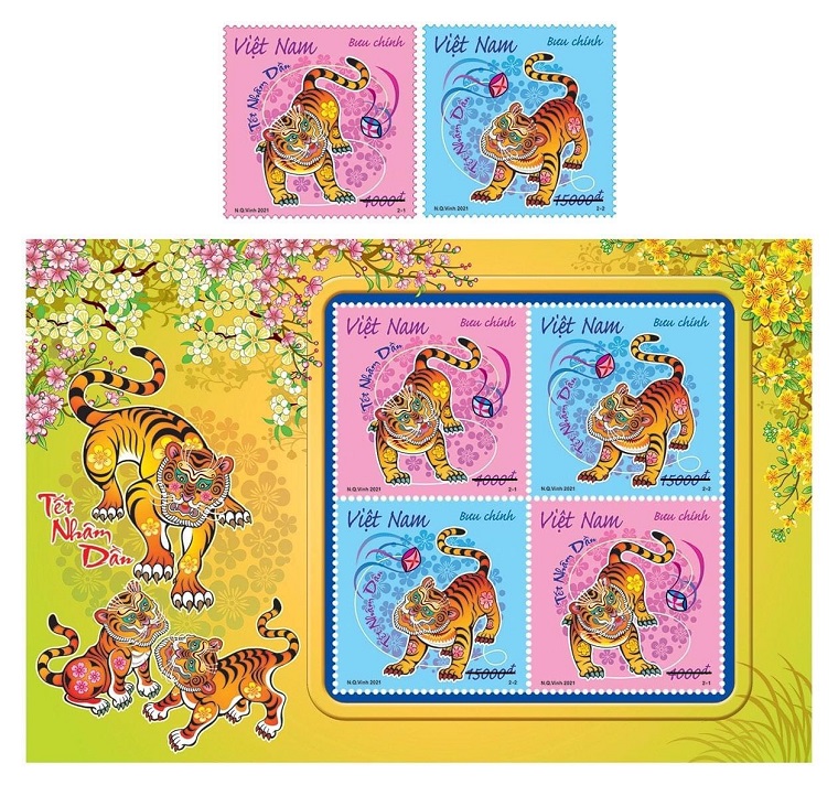 Phát hành bộ tem "Tết Nhâm Dần"