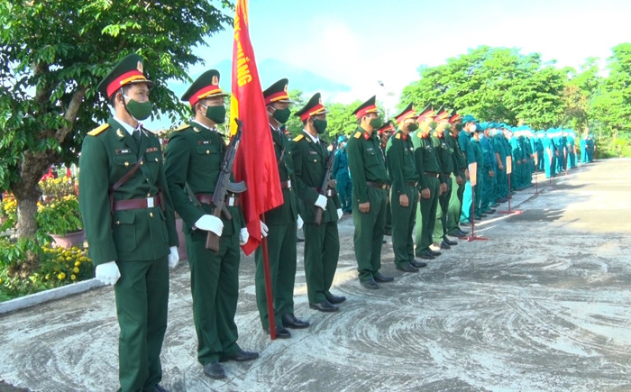 Nông Sơn: Lễ ra quân huấn luyện năm 2022