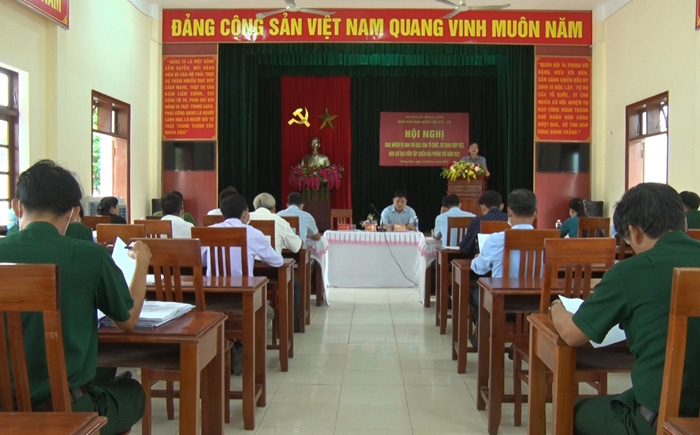 Nông Sơn: Hội nghị phân công nhiệm vụ chuẩn bị diễn tập chiến đấu phòng thủ xã năm 2022