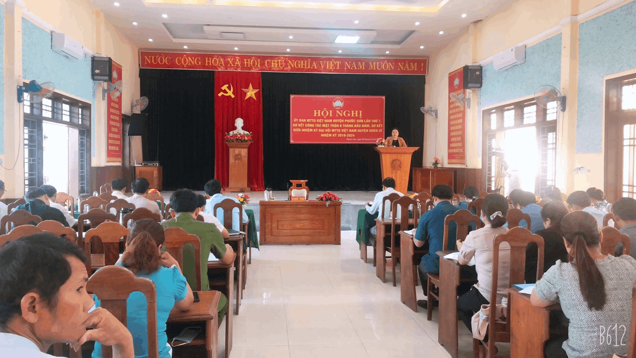 Ủy ban MTTQVN huyện Phước Sơn tổ chức Hội nghị sơ kết giữa nhiệm kỳ thực hiện Nghị quyết Đại hội MTTQ Việt Nam huyện Khóa IX, nhiệm kỳ 2019 - 2024