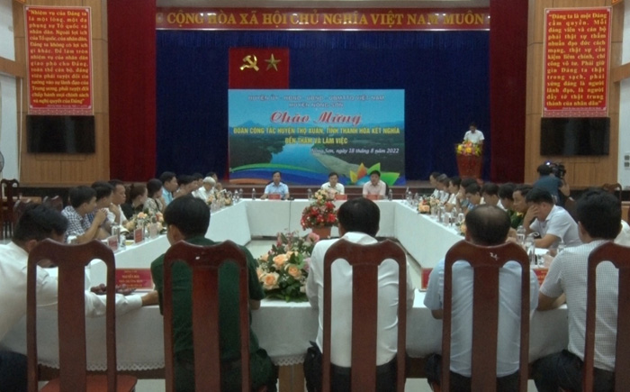 Huyện Thọ Xuân (Thanh Hóa): Thăm, làm việc với huyện Nông Sơn