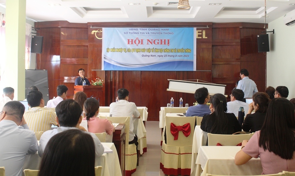 Tập huấn nghiệp vụ, các quy định về lĩnh vực Thông tin và Truyền thông năm 2023