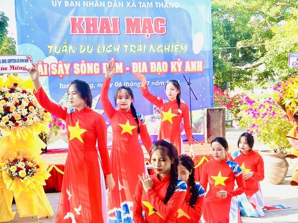 Khai mạc Tuần du lịch trải nghiệm Bãi Sậy Sông Đầm - Địa đạo Kỳ Anh năm 2024